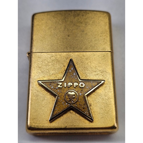 Zippo Cigar Lighter Hollywood 100th Anniversary 2001 Gold United States